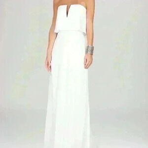 BCBGMaxazria Alyse White Gown
